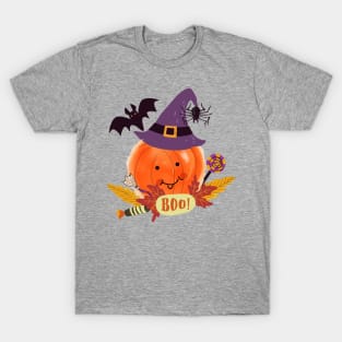 Boo Crew Jack O’ Lantern Happy Pumpkin T-Shirt